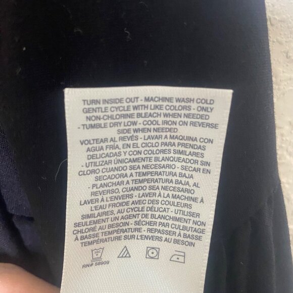 Chelsea & Violet Top Womens M Black Floral Embroidered Long Sleeve Boho Flowy - Picture 5 of 10